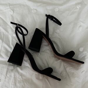 ASOS Black Block Heel Sandals
